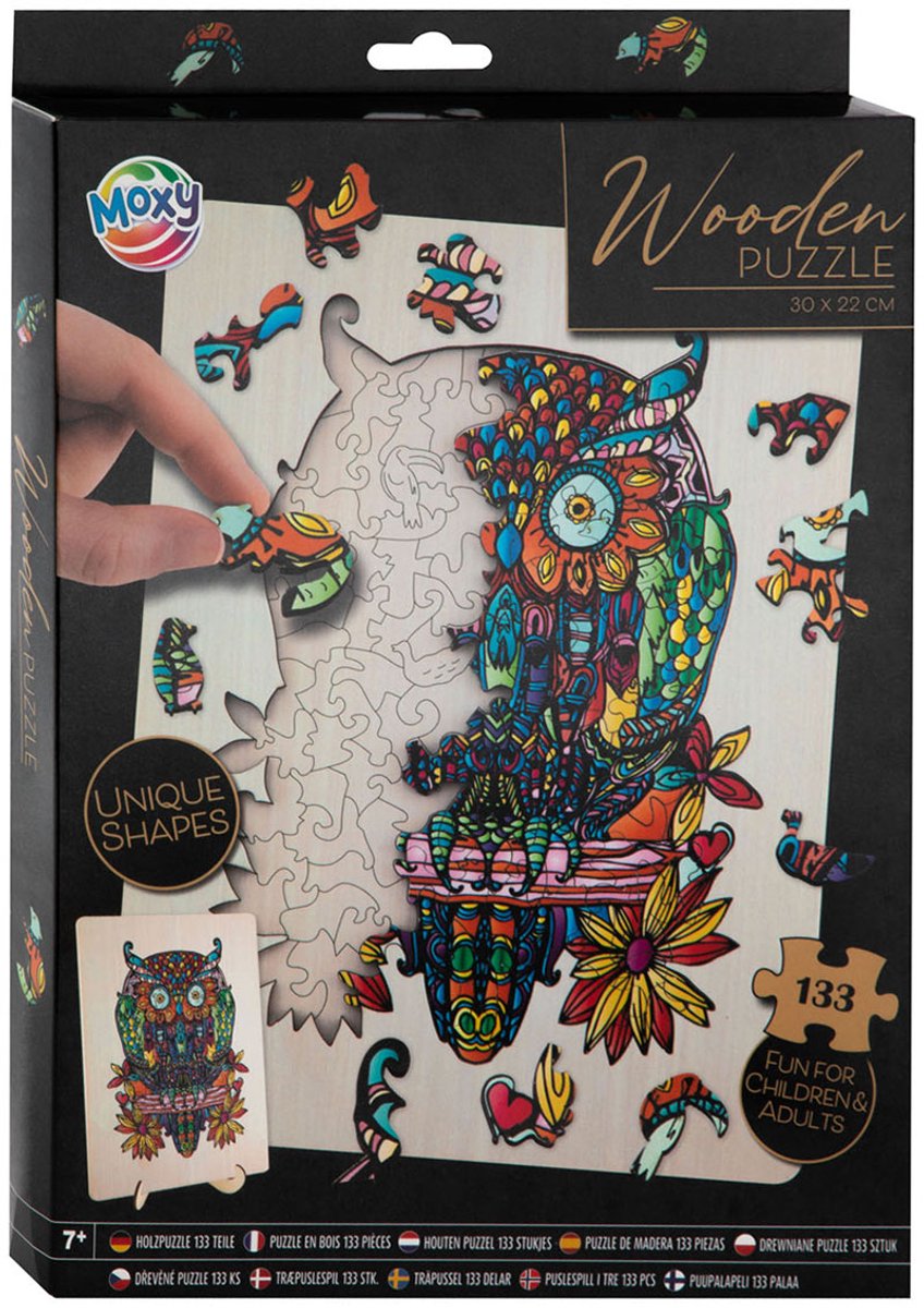 Creative Craft Group Houten legpuzzel uil, 133st.