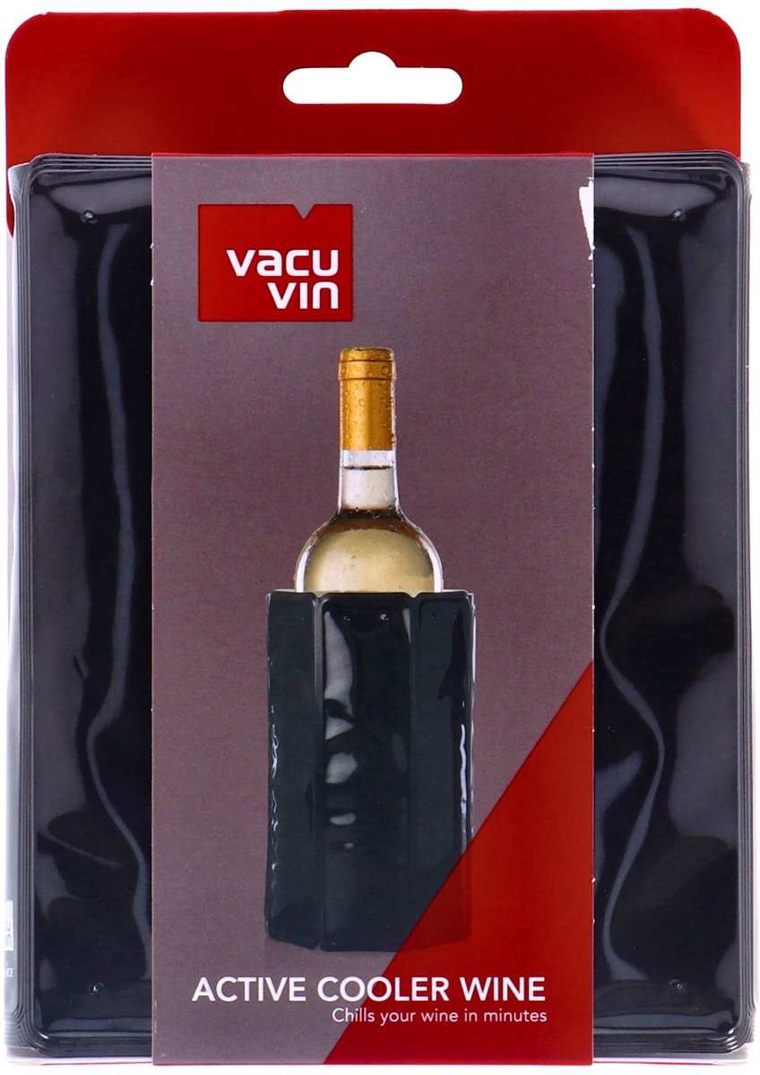 VacuVin Vacu vin active cooler wine sleeve | wijnkoeler | zwart