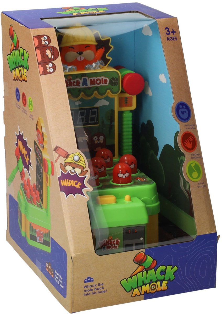Johntoy Whack a mole - met licht en geluid