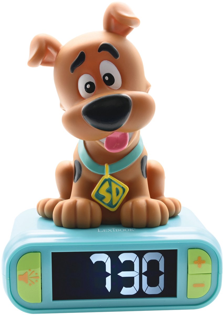 Lexibook Digitale wekker met scooby doo 3d nachtlampje en geluidseffecten