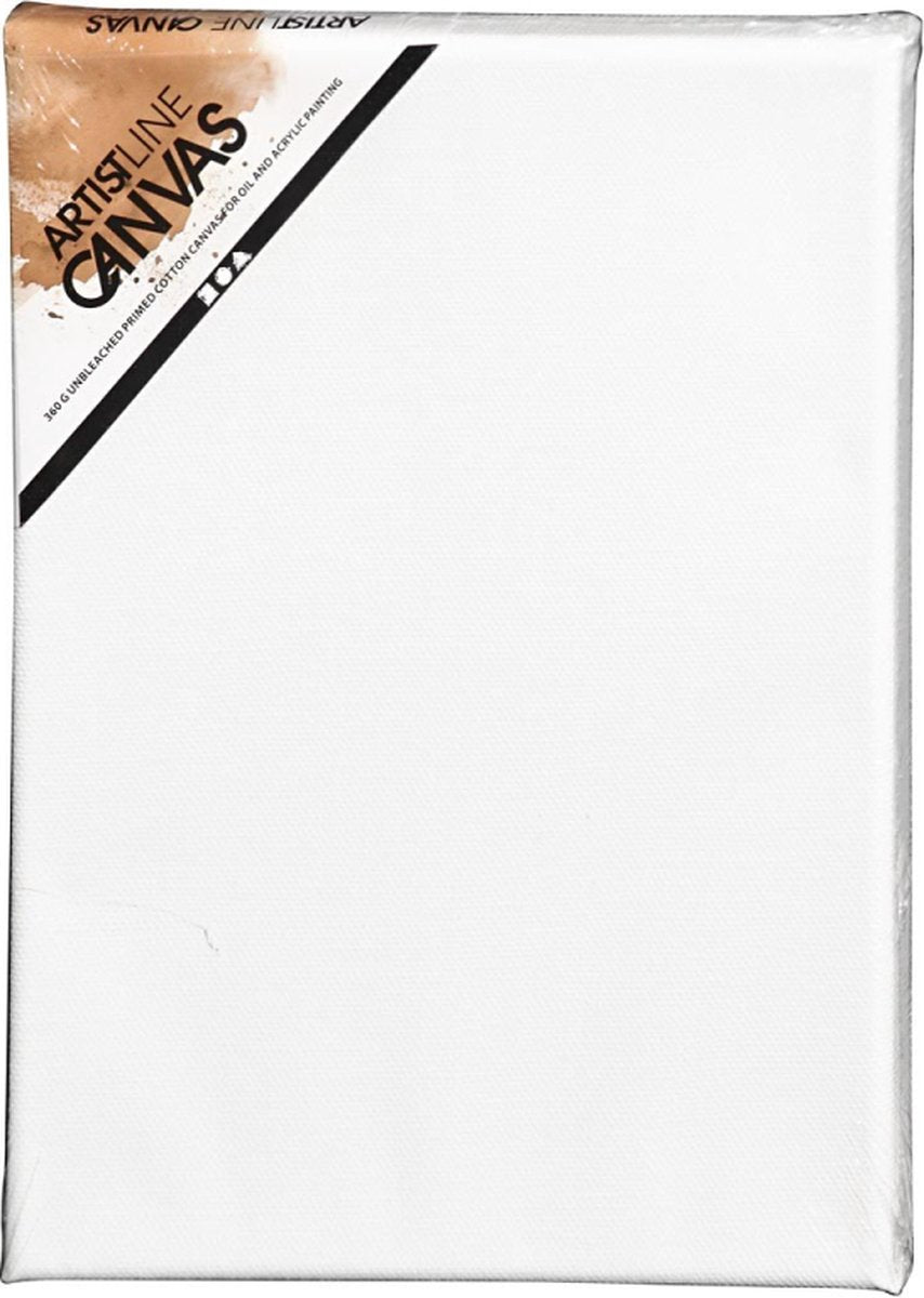 Creativ Company canvas schilderdoek 18x24 cm wit - artistline.