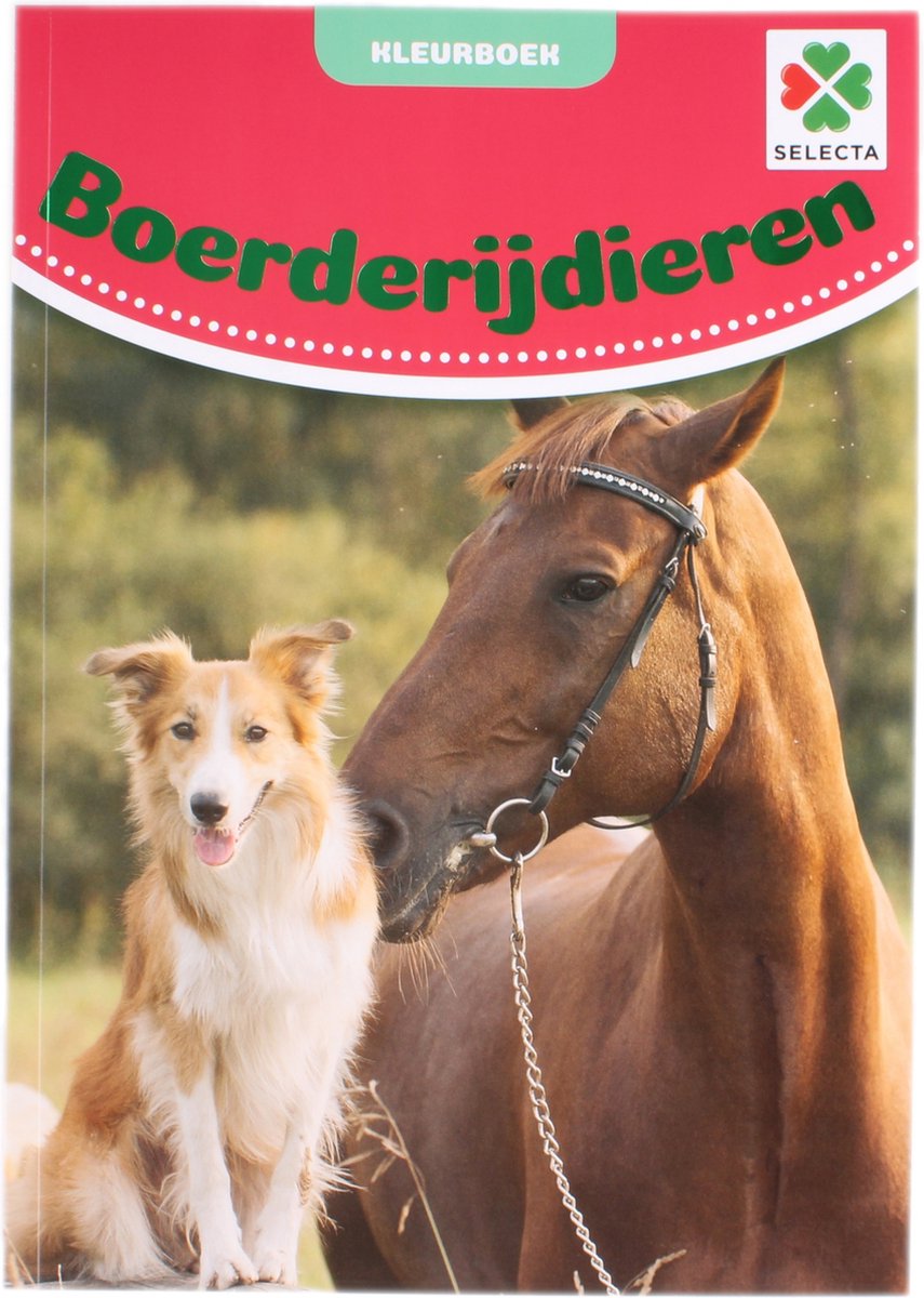 Selecta Tactic boerderijdieren kleurboek - 48 pagina's - kleurboek voor kinderen - boerderij - vanaf 2 jaar