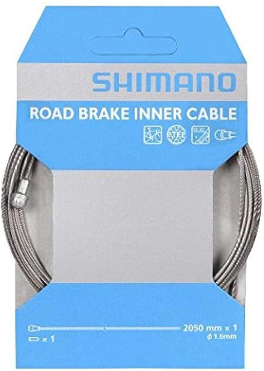 Shimano binnenkabelrem race ptfe 2050 mm rvs wit