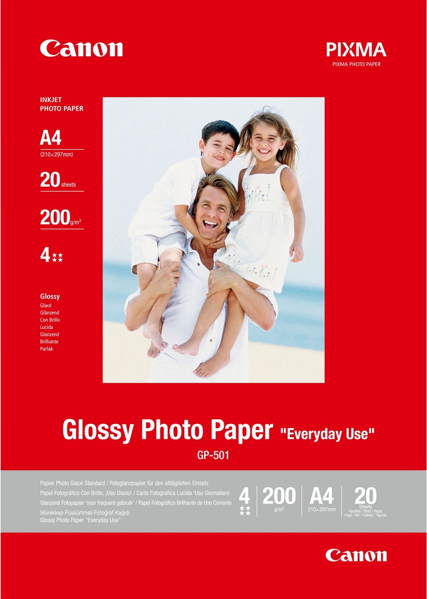 Canon Glanzend fotopapier gp-501 (20 vellen)
