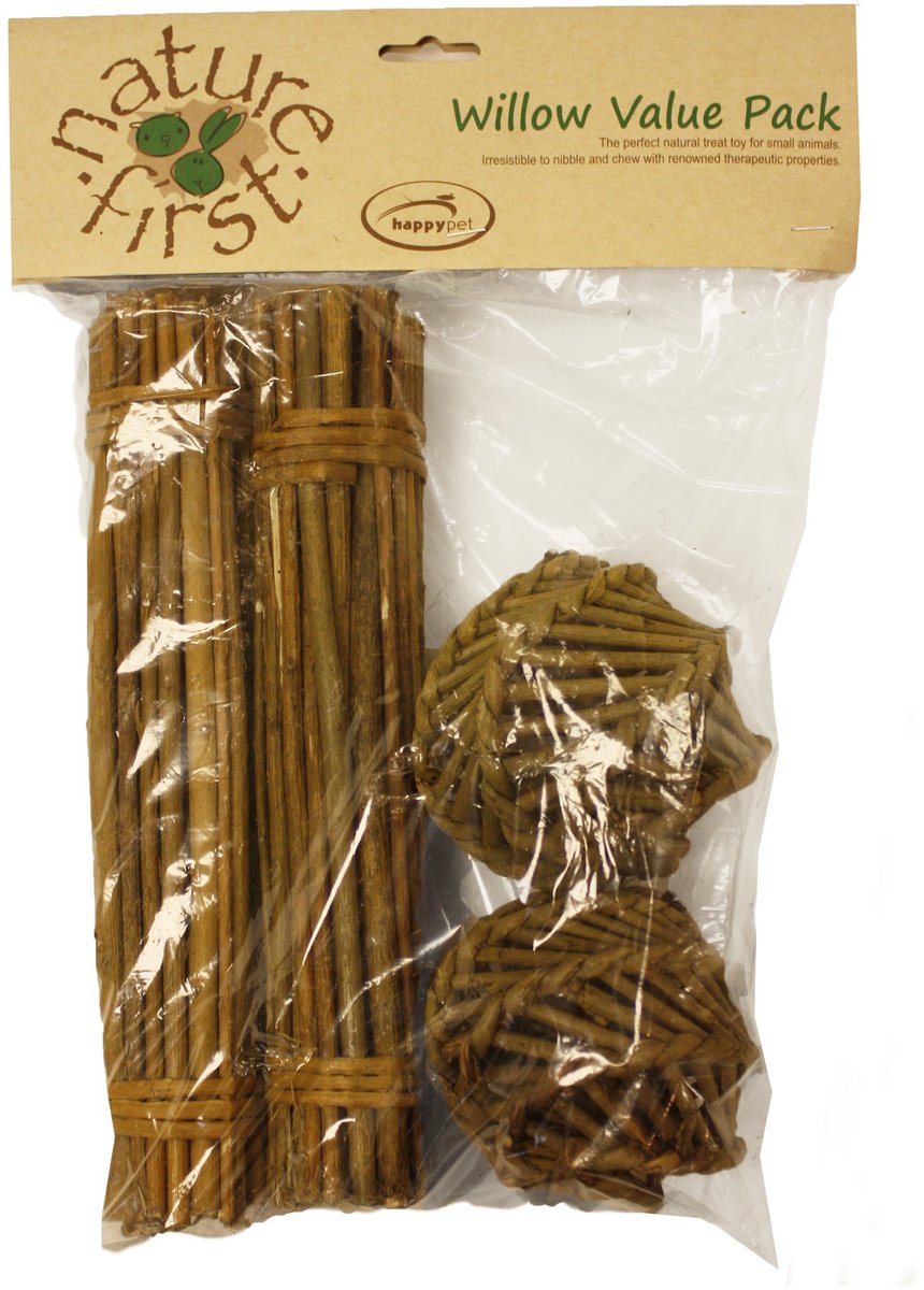 Happy Pet wilgen value pack 2 sticks 2 ballen
