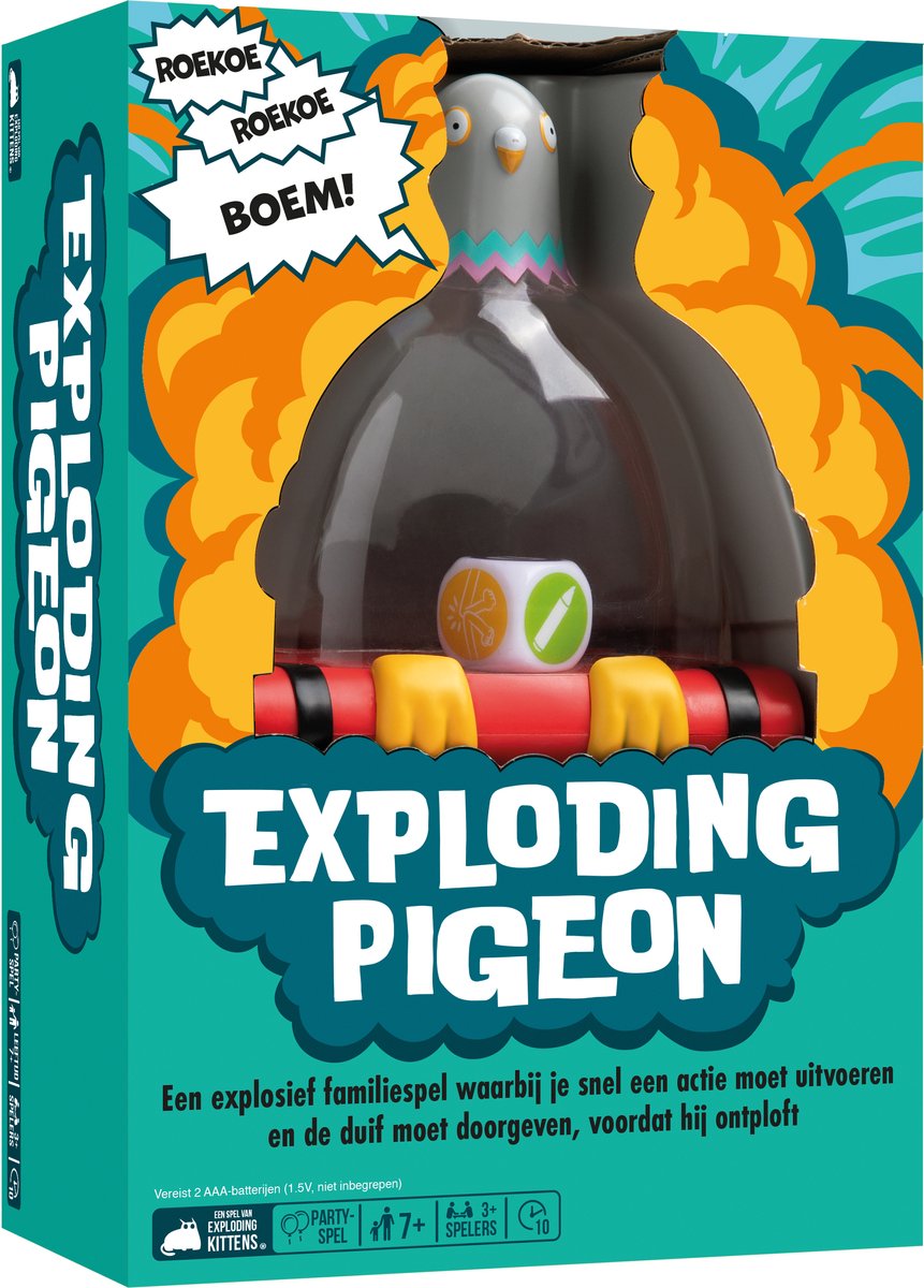 Exploding Kittens Exploding pigeon - 3+ spelers
