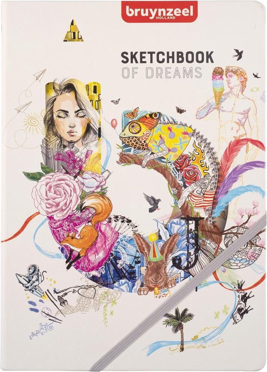 BRUYNZEEL creatives schets notitieboek a4 140 g m² 80 vellen