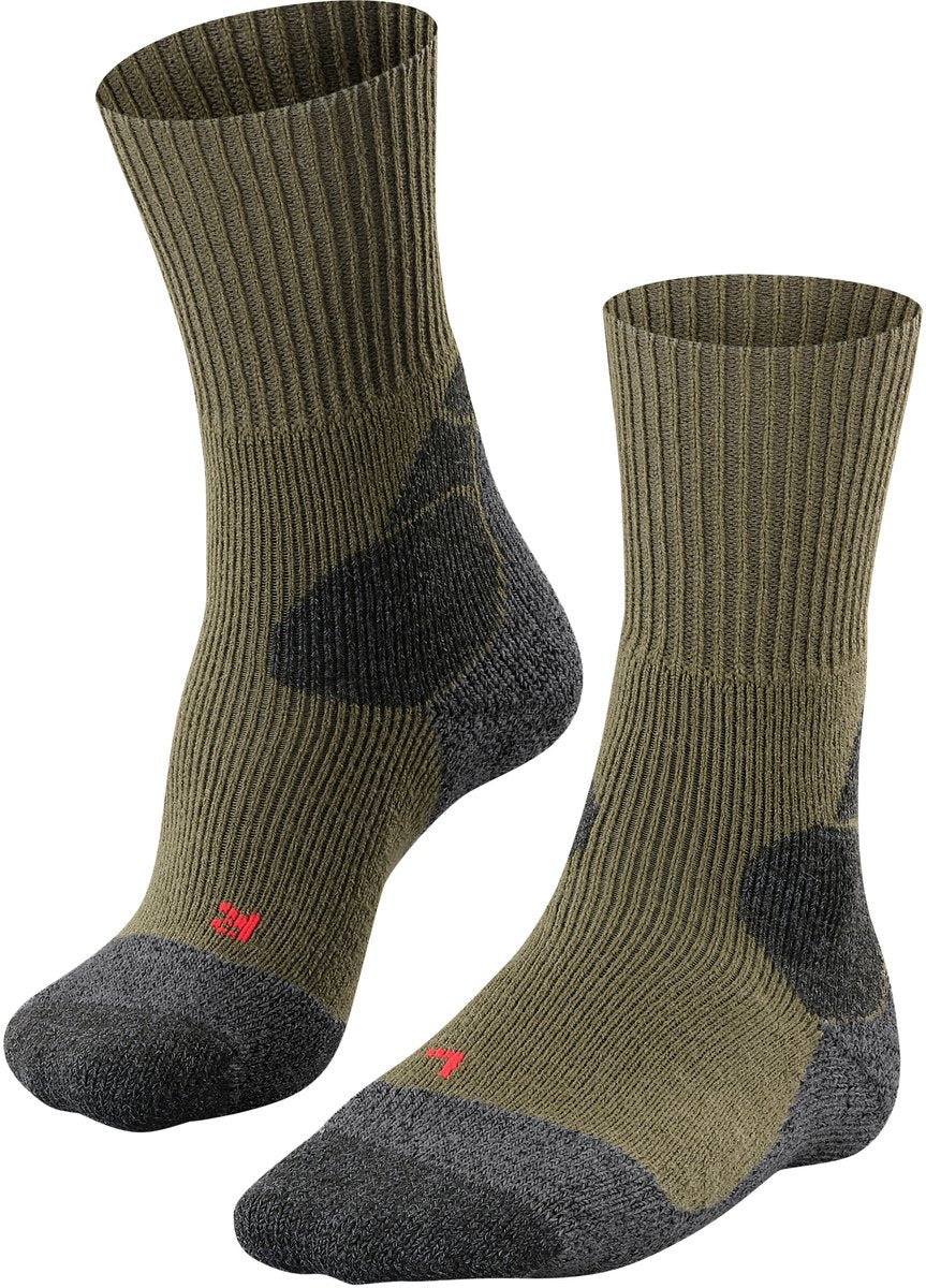 FALKE tk-x expedition ultra dikke padding wol functioneel materiaal wandelsokken heren groen - maat 42-43