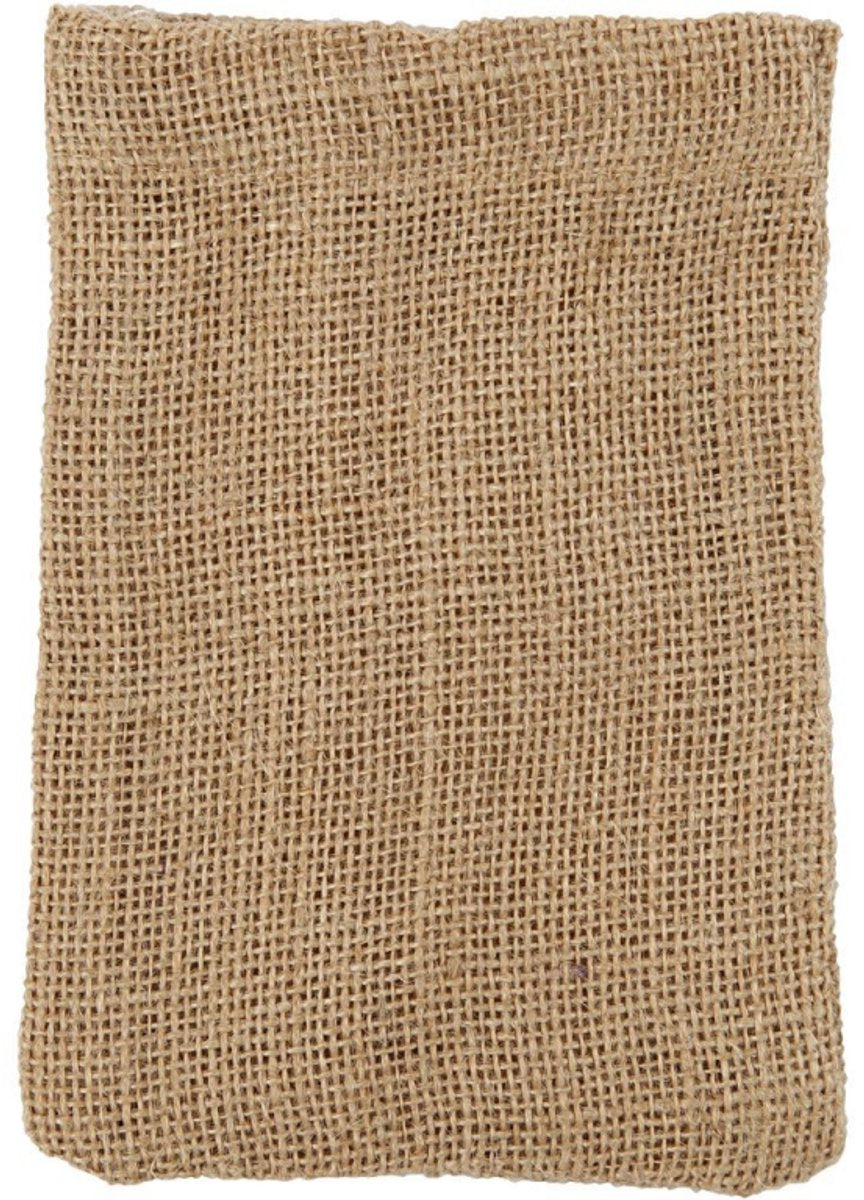 Creativ Company Jute zakje met trekkoord, 4 stuks