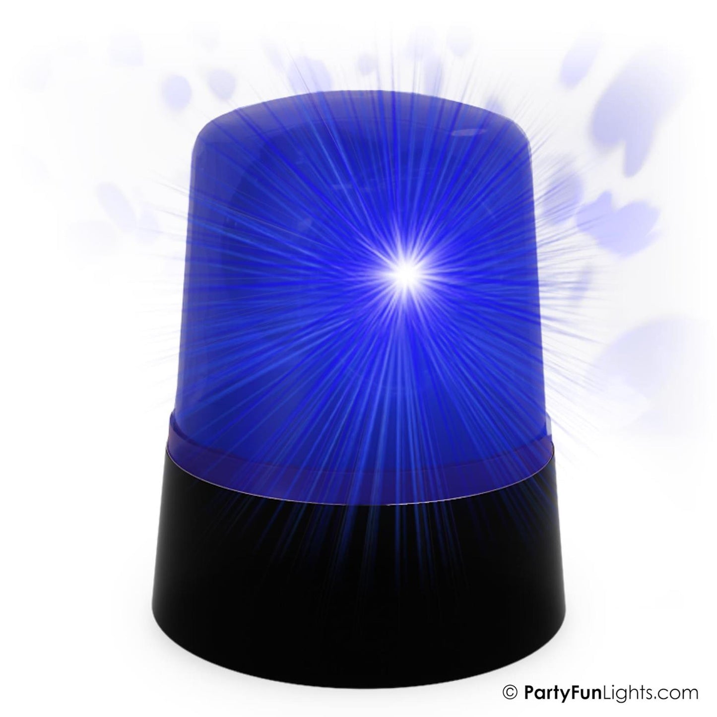 PartyFun Lights Tafellamp mini politie licht led blauw