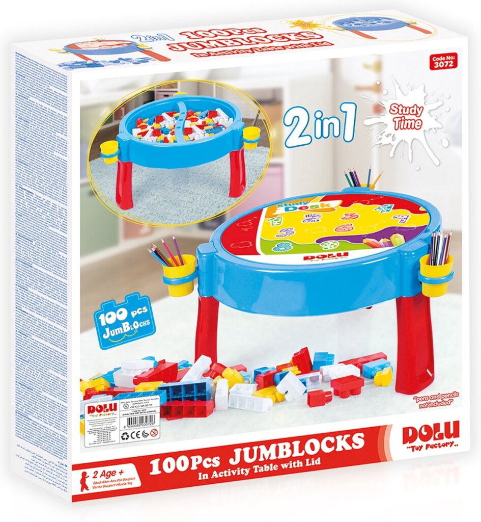 Dolu activiteiten tafel inclusief 100 blokken