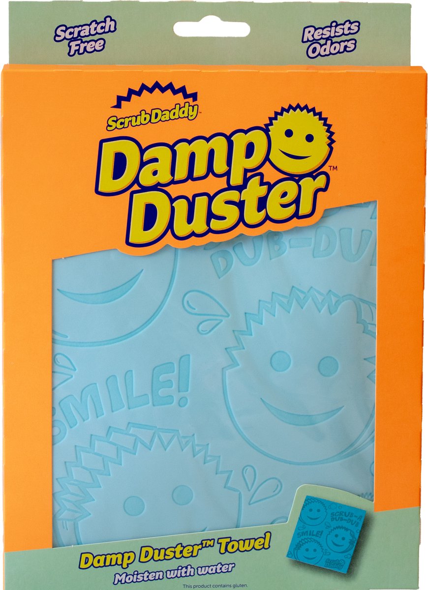 Scrub Daddy damp duster stofdoek – blauw – 1 stuk