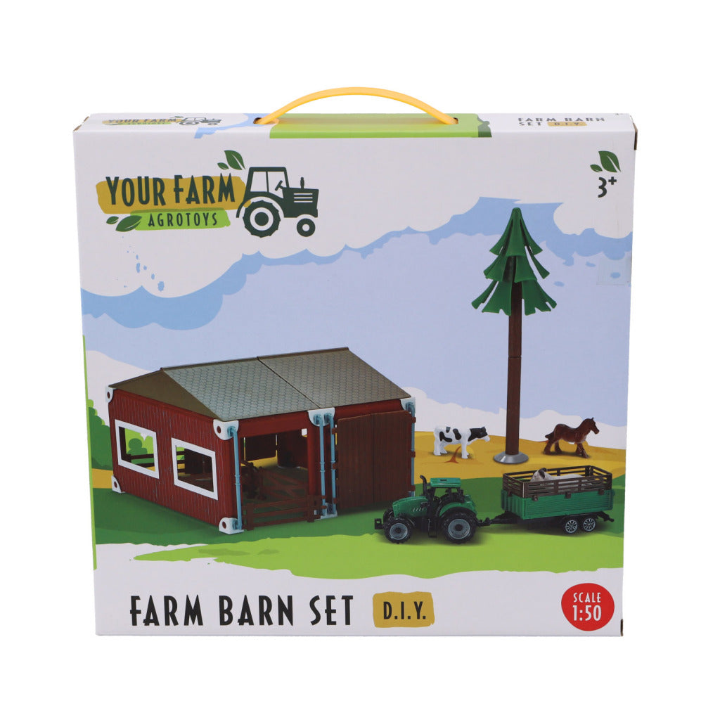 Agrotoys Boerderij met tractor en dieren schaal 1:50