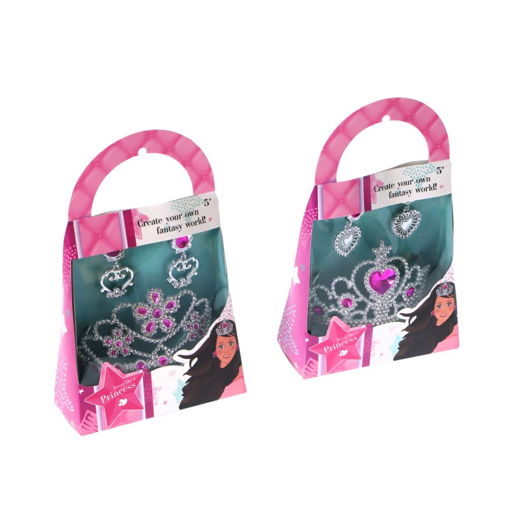 Dress Like A Princess Princess tiara met oorbellen assorti