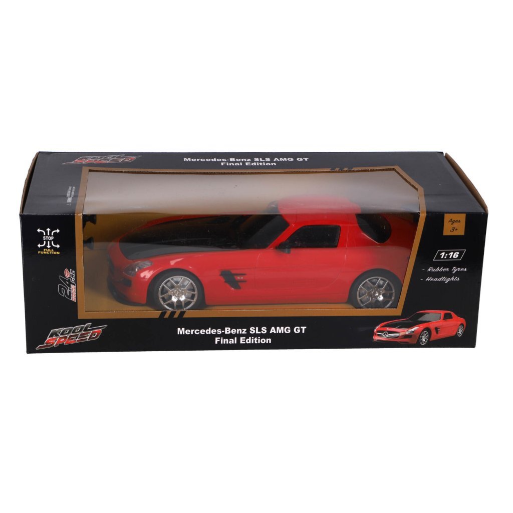 Kool Speed Rc mercedes-benz sls amg gt final edition 1:16 + licht rood zwart