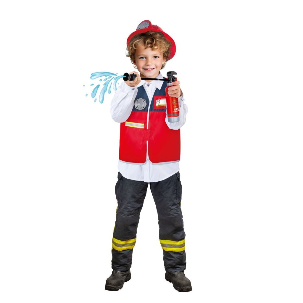 Overige Merken Brandweer verkleedset + accessoires en geluid