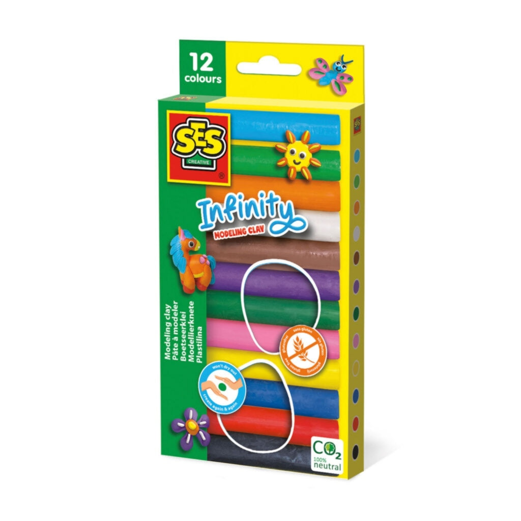 SES Creative Ses infinity boetseerklei - 12 pak (180gr)