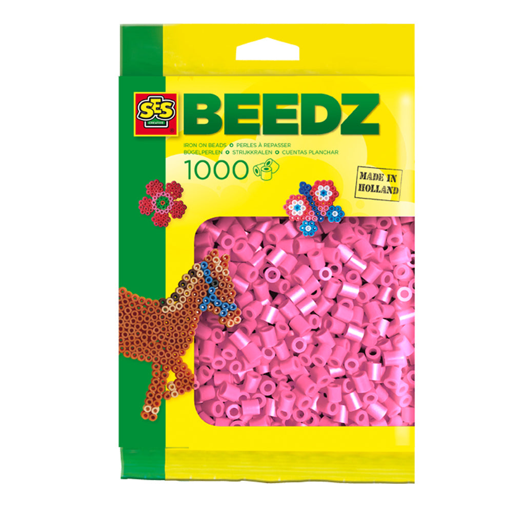 SES Creative Ses strijkkralen - roze, 1000st.