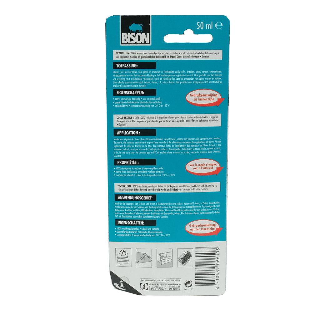 Bison textiellijm 50 ml