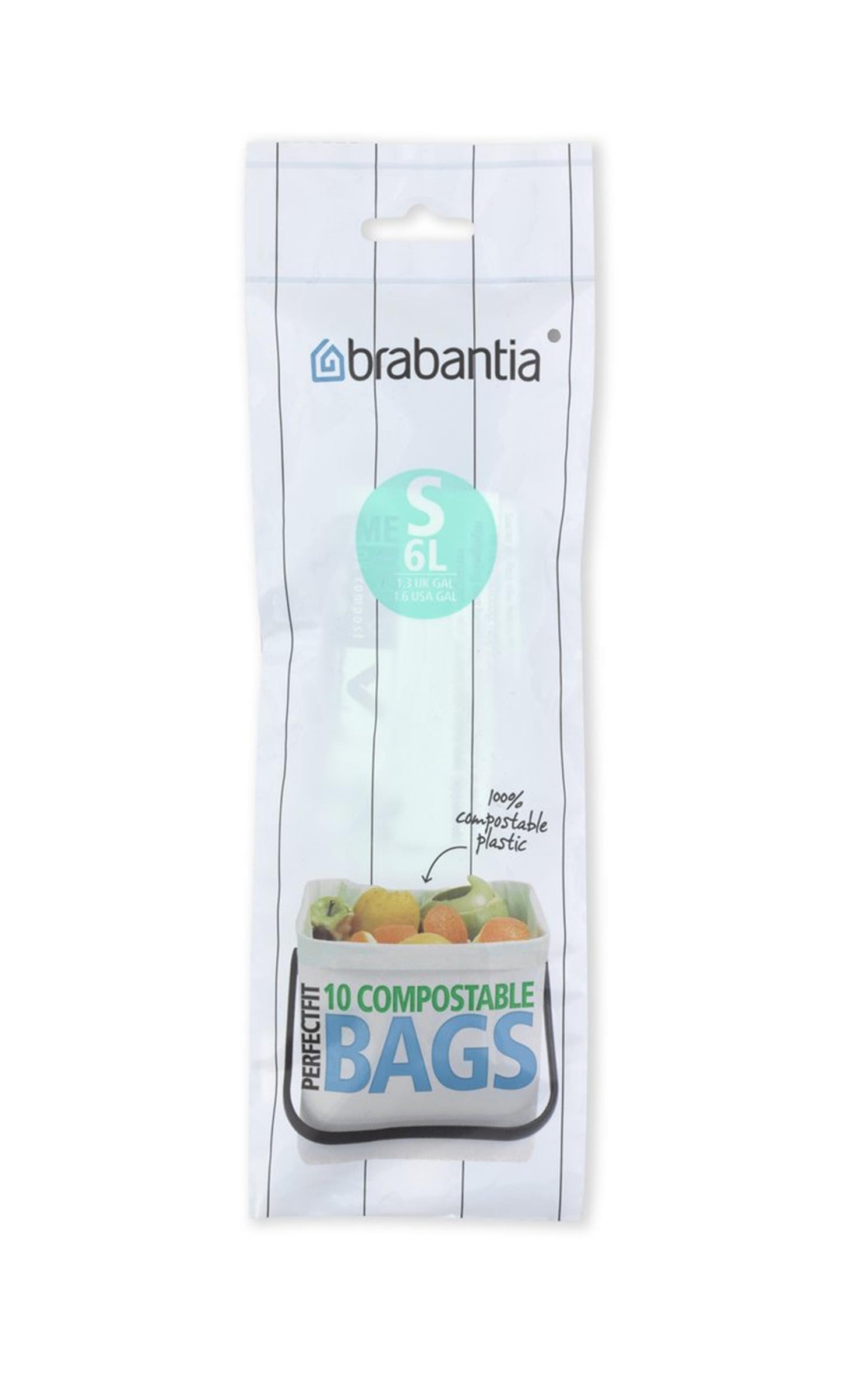 Brabantia afvalzak s compost 6l 10zakken