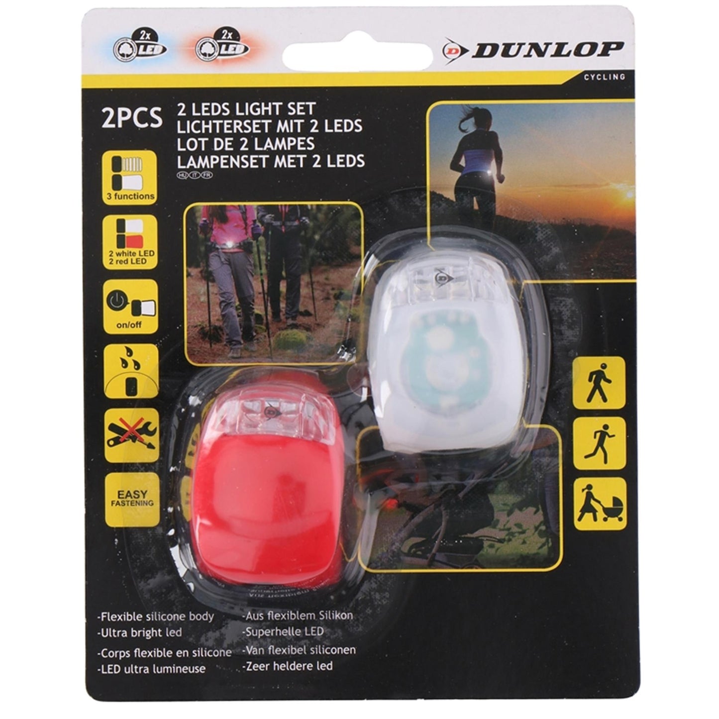 Dunlop Fietslampenset led, 2st.