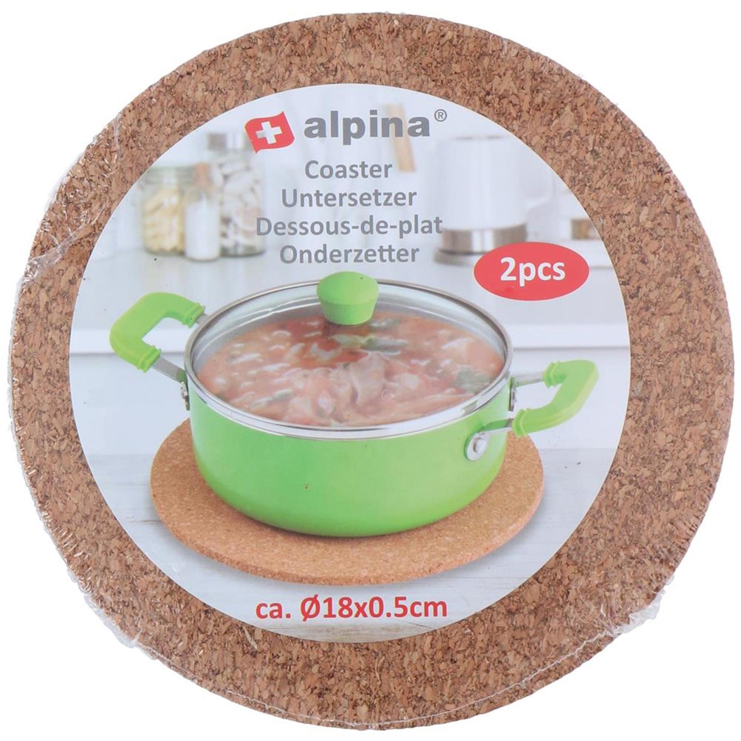 Alpina Onderzetter 18cm, 2st.