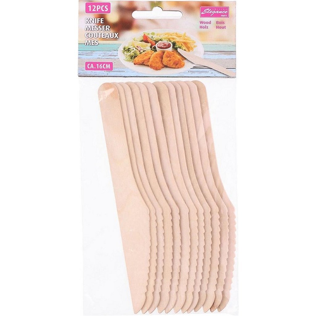 Cuisine Elegance houten messen16 cm 12 stuks