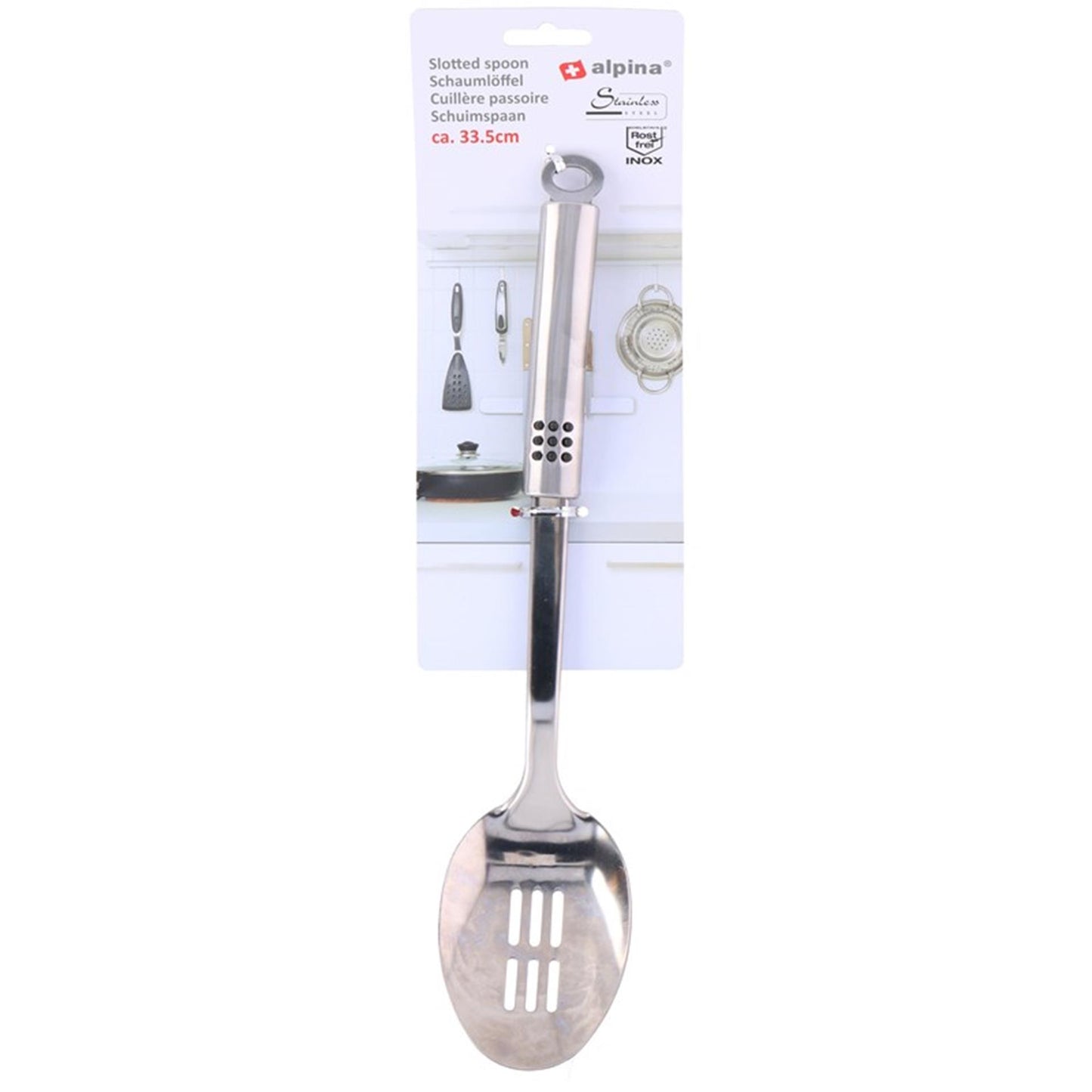 Alpina schuimspaan rvs 33,5cm