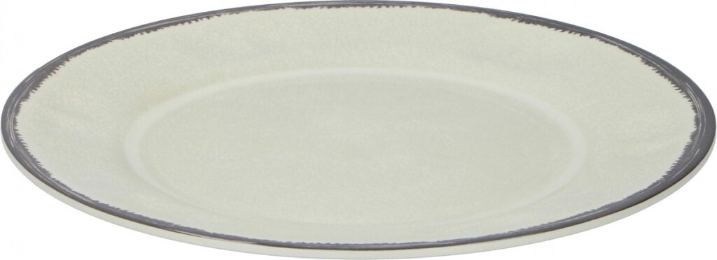 Diversen Tom dinerbord 25 cm melamine 229 gram wit grijs
