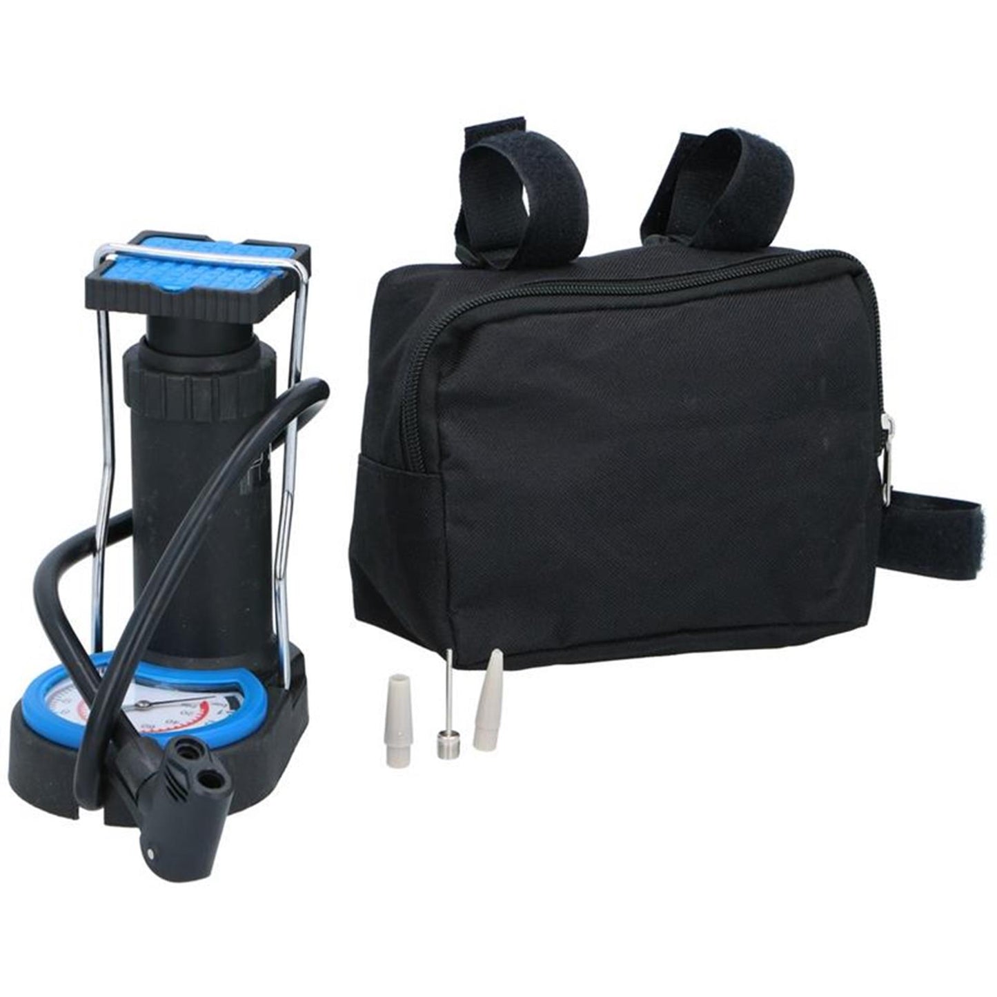Dunlop fietspomp voetpomp met drukmeter