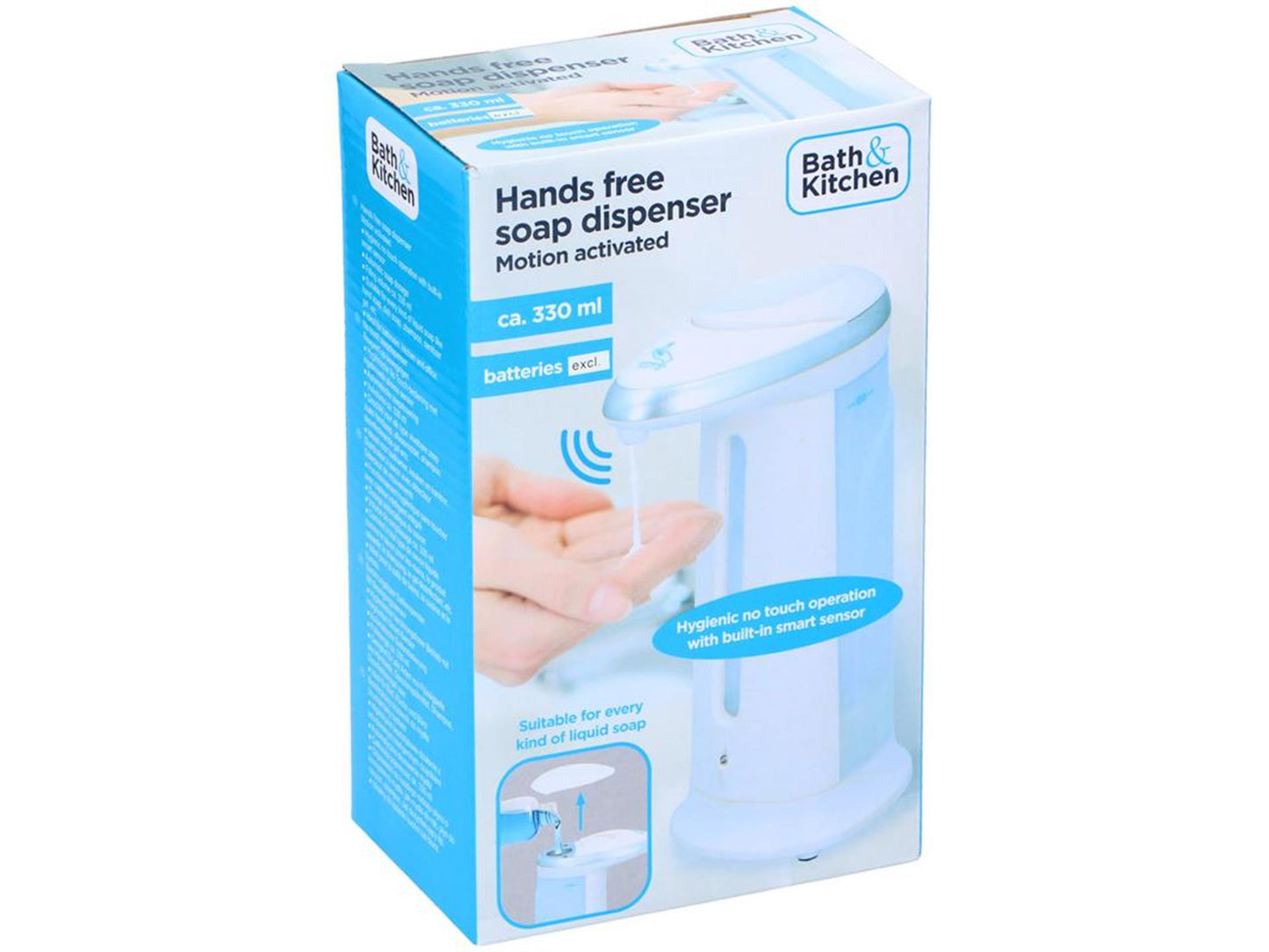 Lifetime Zeepdispenser met sensor 330 ml wit