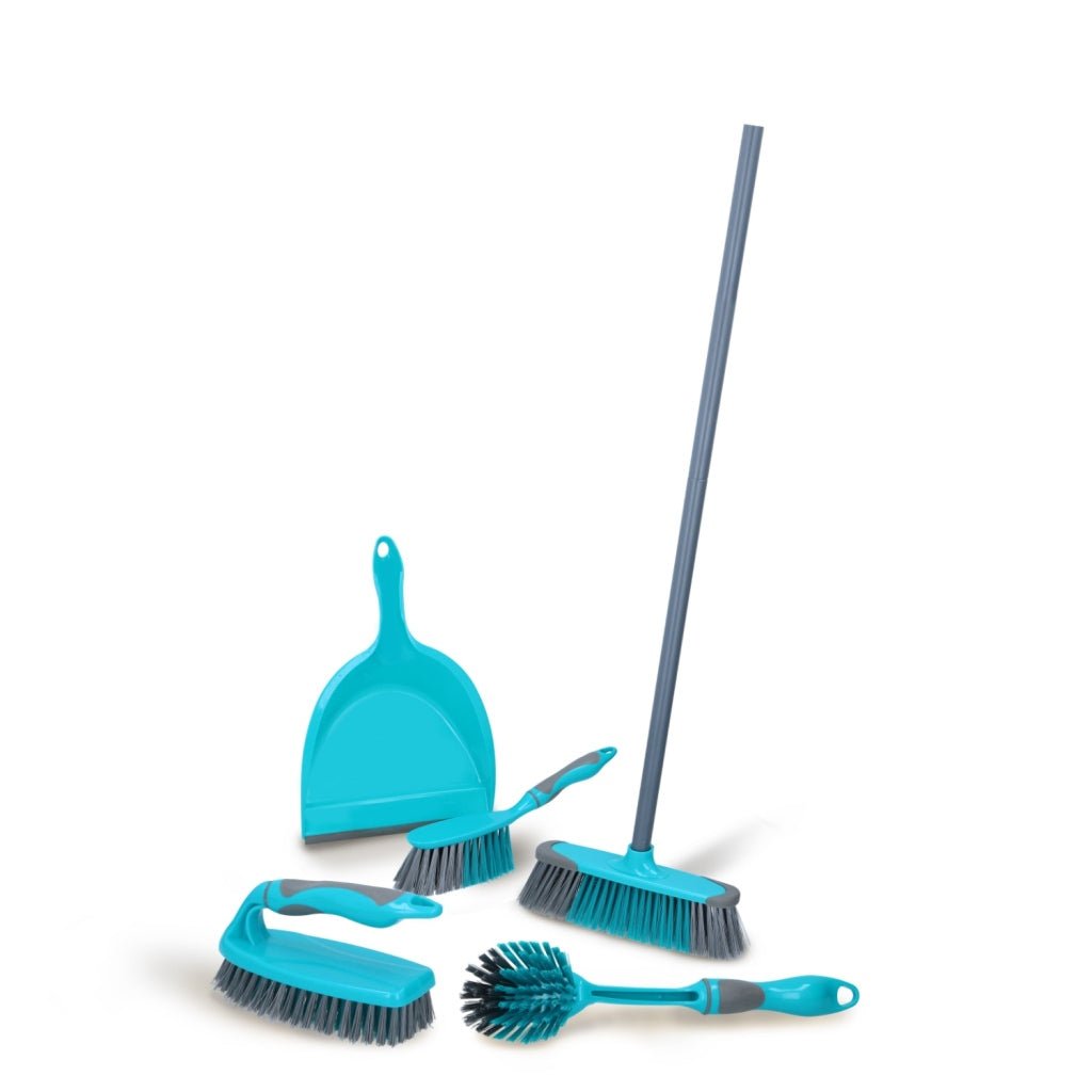 Alpina Schoonmaakset 6-delig blauw grijs