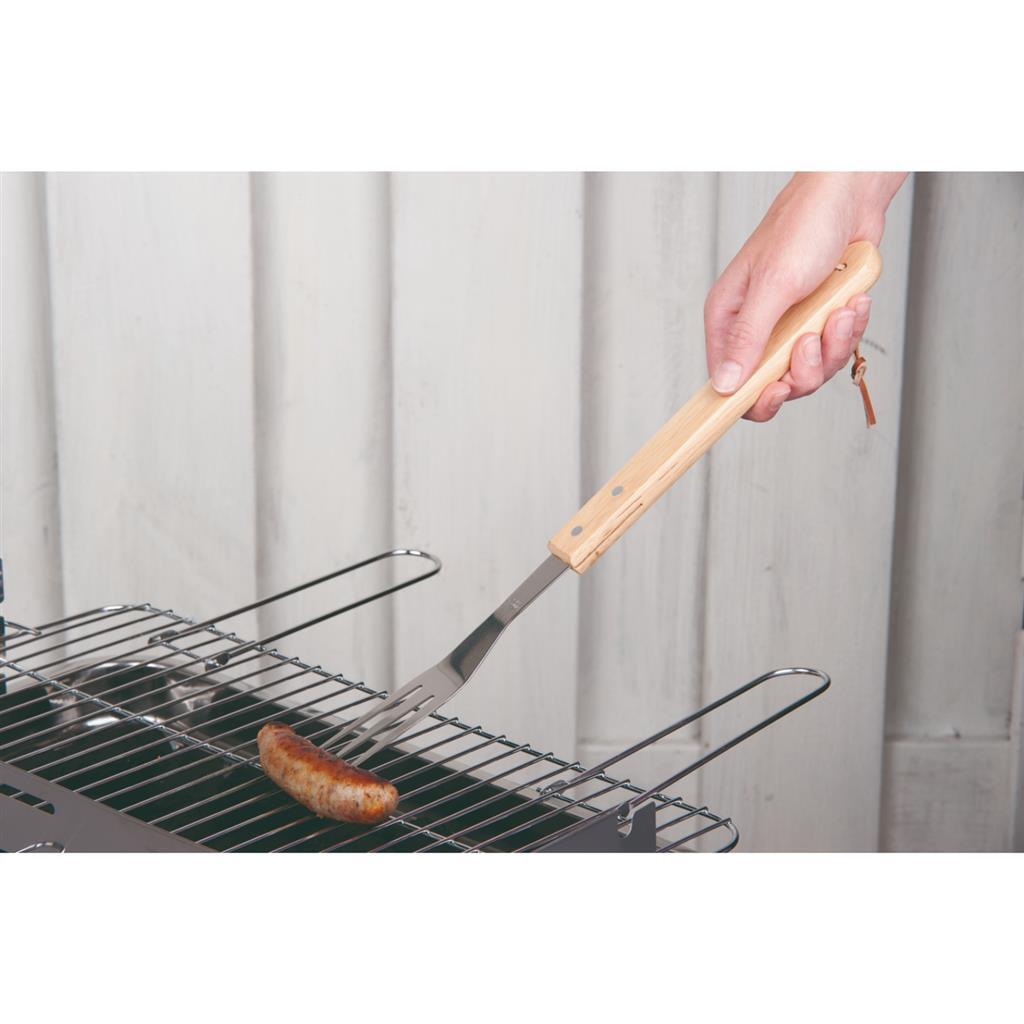 BBQ Collection luxe vleesvork 41 cm eiken rvs