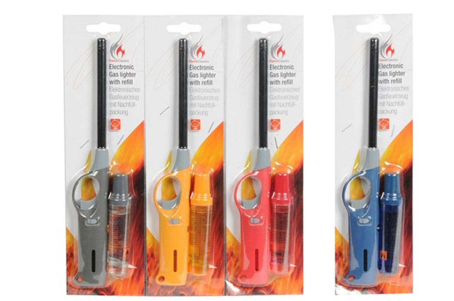Flame Classics Aansteker 27cm met navulling 18ml