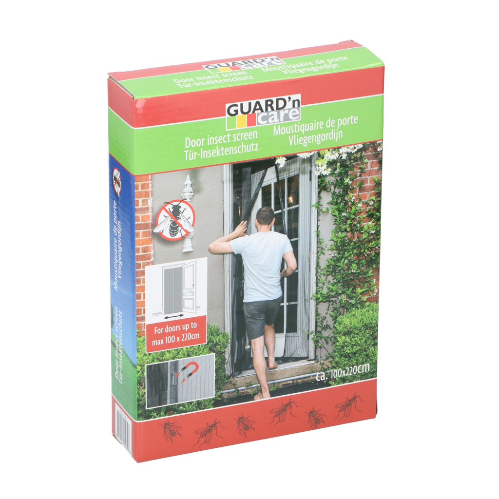 Guard'n Care Guard #039;n care horgordijn met magneten 220x100 cm zwart