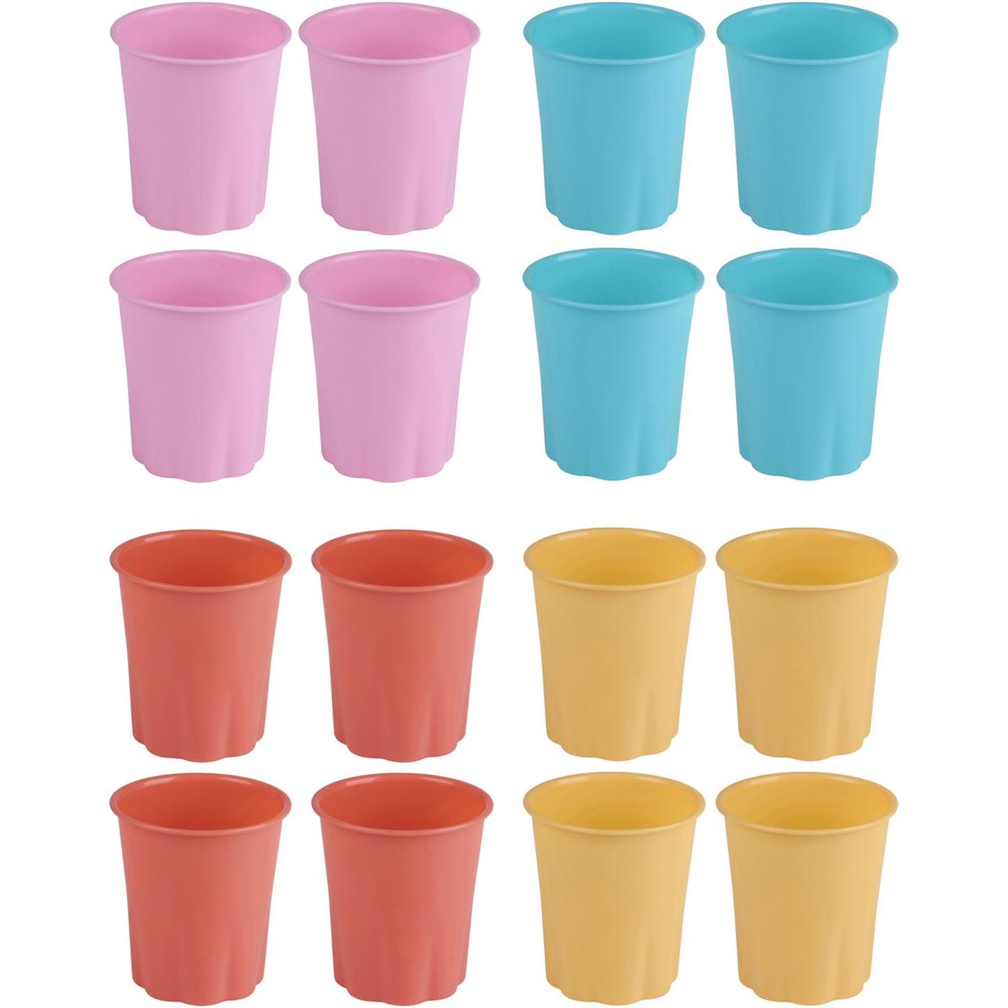 Beker plastic set van 4 stuks