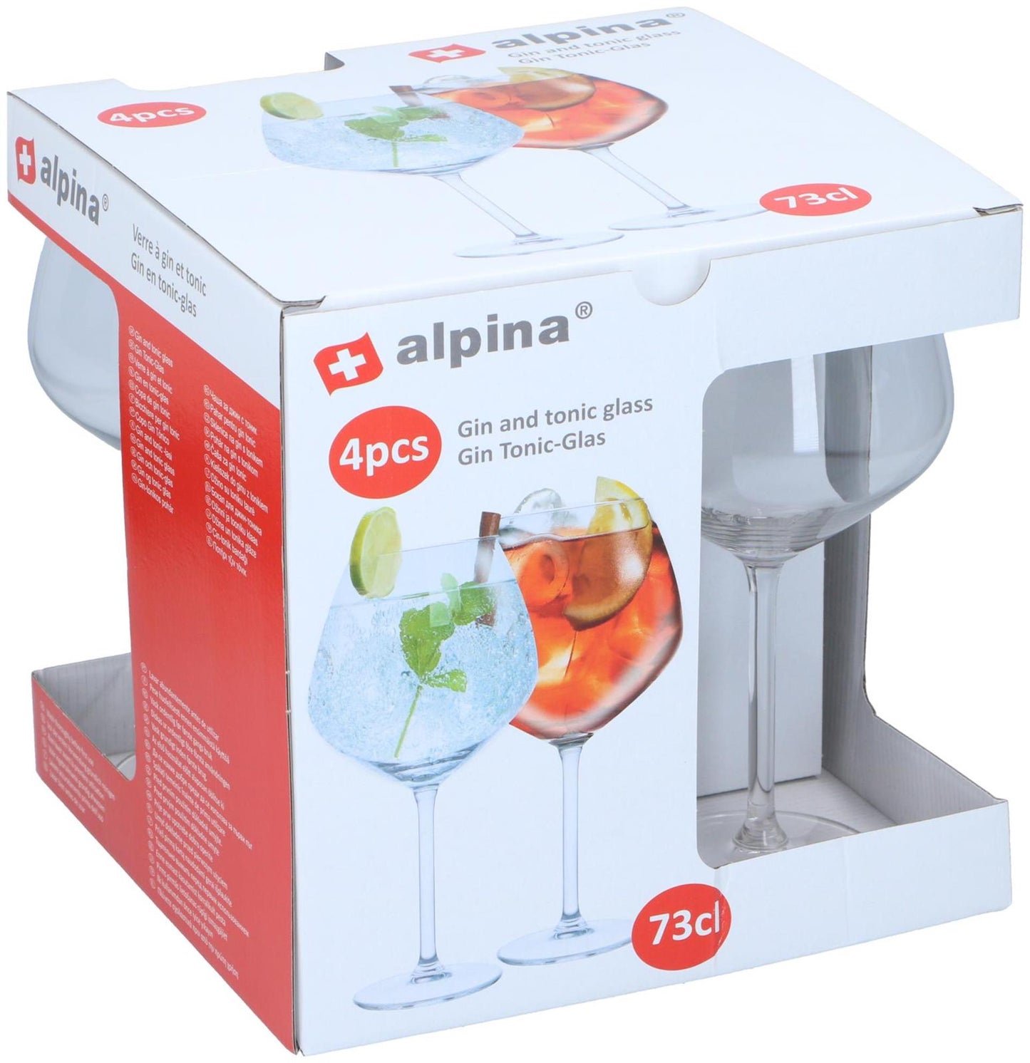 Alpina gin tonic glazenset 4-delig