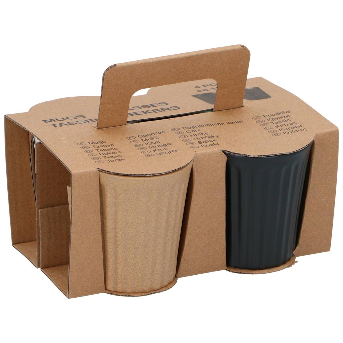 Mokje aardewerk 150ml set a 4 stuks