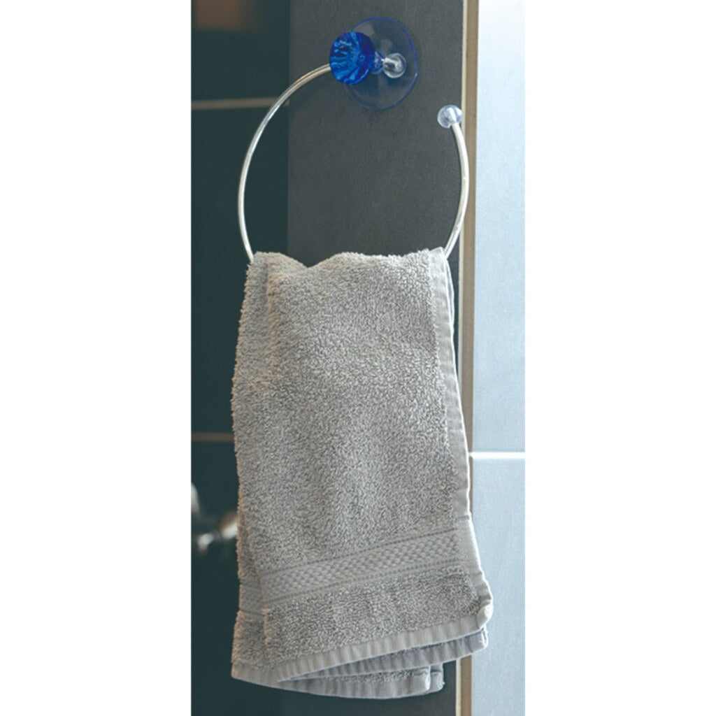 Basic Handdoekhouder met zuignap 15.8x4 cm assorti
