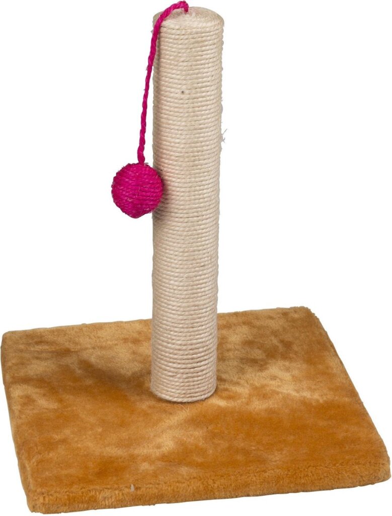 Maxxpro Pet toys krabpaal met balletje hout 30 x 35 cm