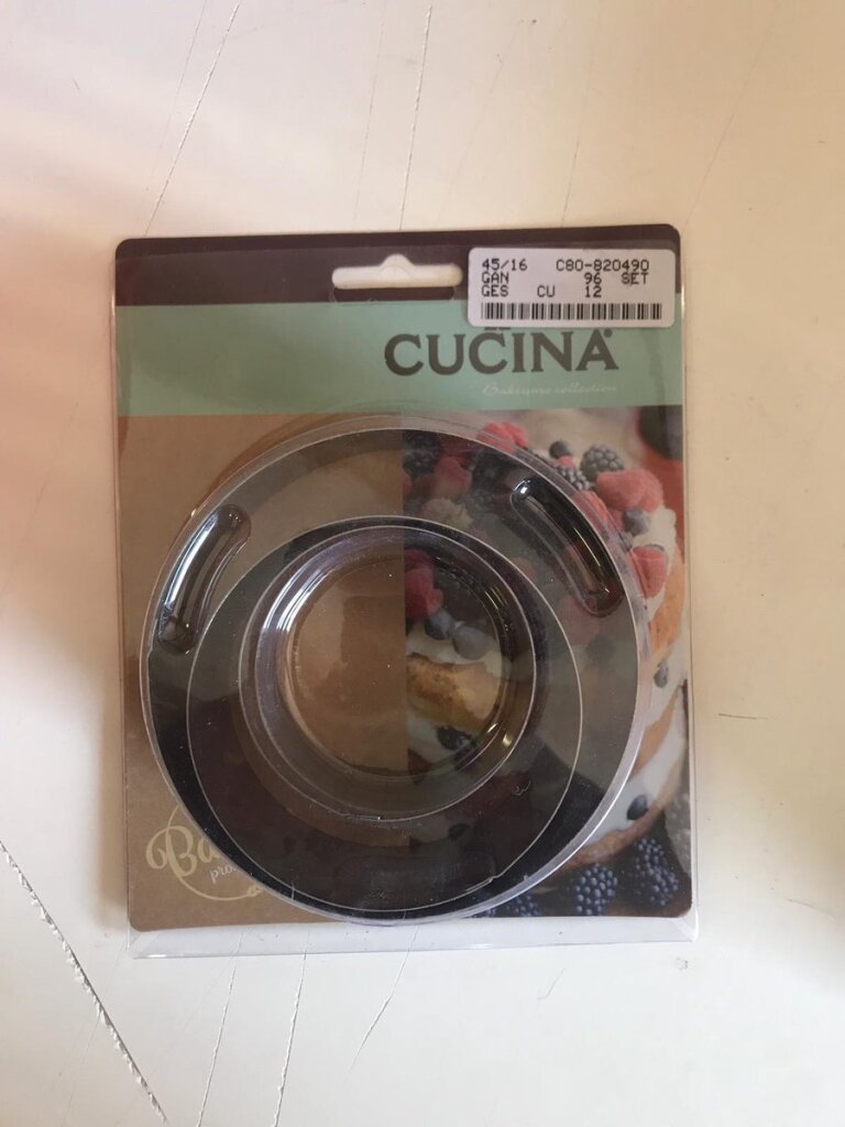 La Cucina bakringen rvs vierkant + rond 6 8 10x4cm