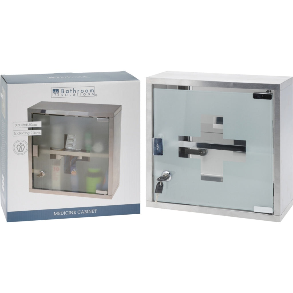 Excellent Care medicijnkastje rvs glas