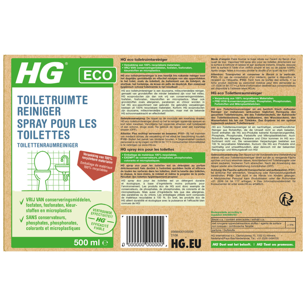 HG eco toiletruimte reiniger