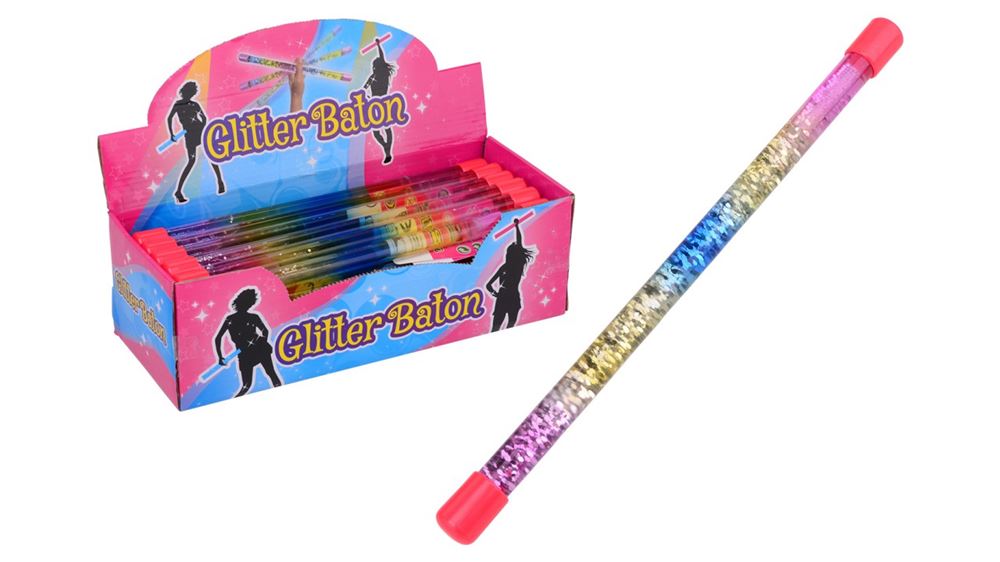 Johntoy Vloeistof glitter toverstaf, 31 cm. 3+