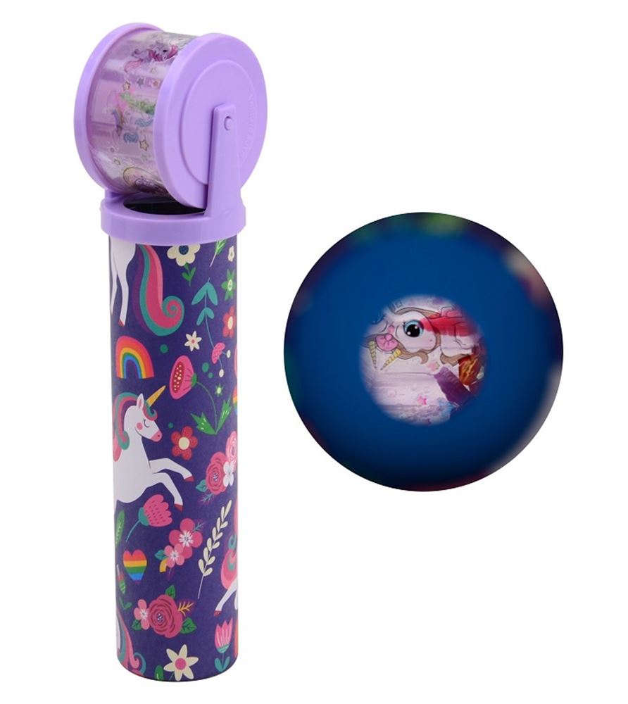 Johntoy Kaleidoscoop eenhoorn met draaiende lens