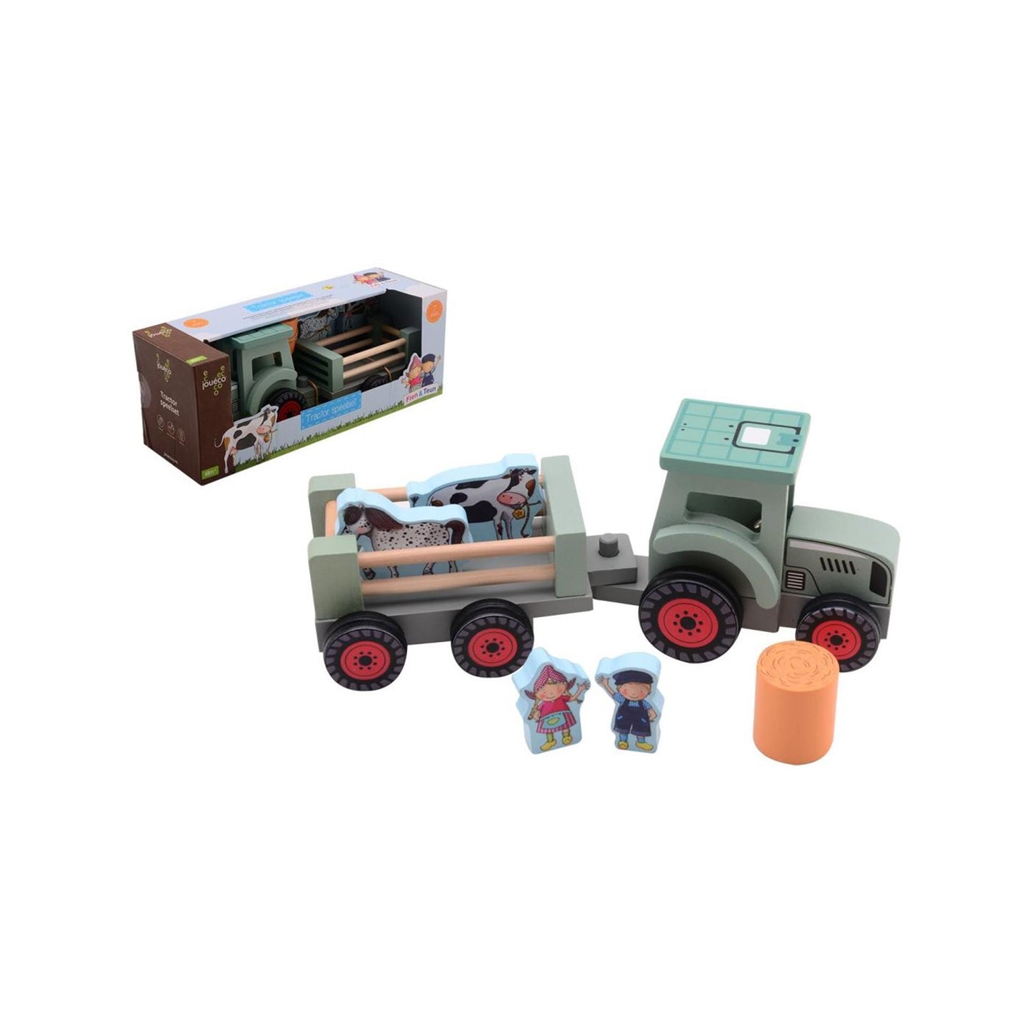 Johntoy Jouéco® fien teun houten tractorset