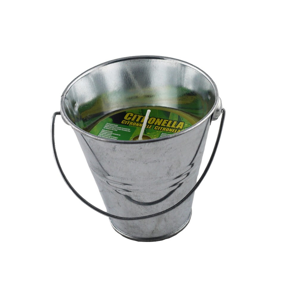 Basic Citronellakaars in metalen emmer 9 cm