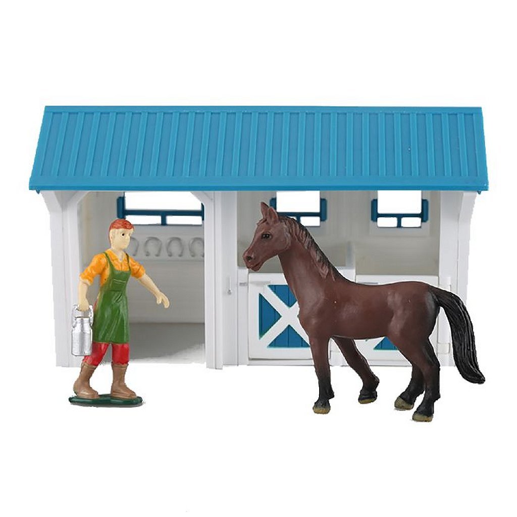 Dutch Farm Serie Dutch farm paardenstal met figuur en paard