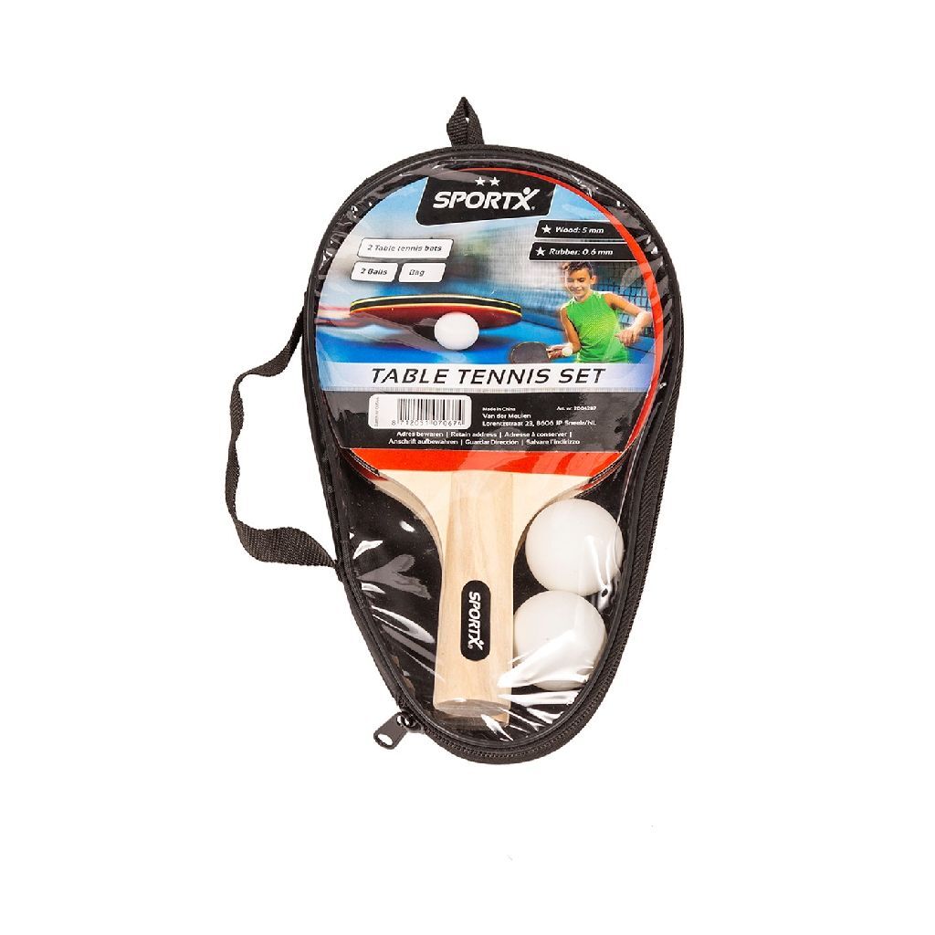 SportX tafeltennisset 5-delig