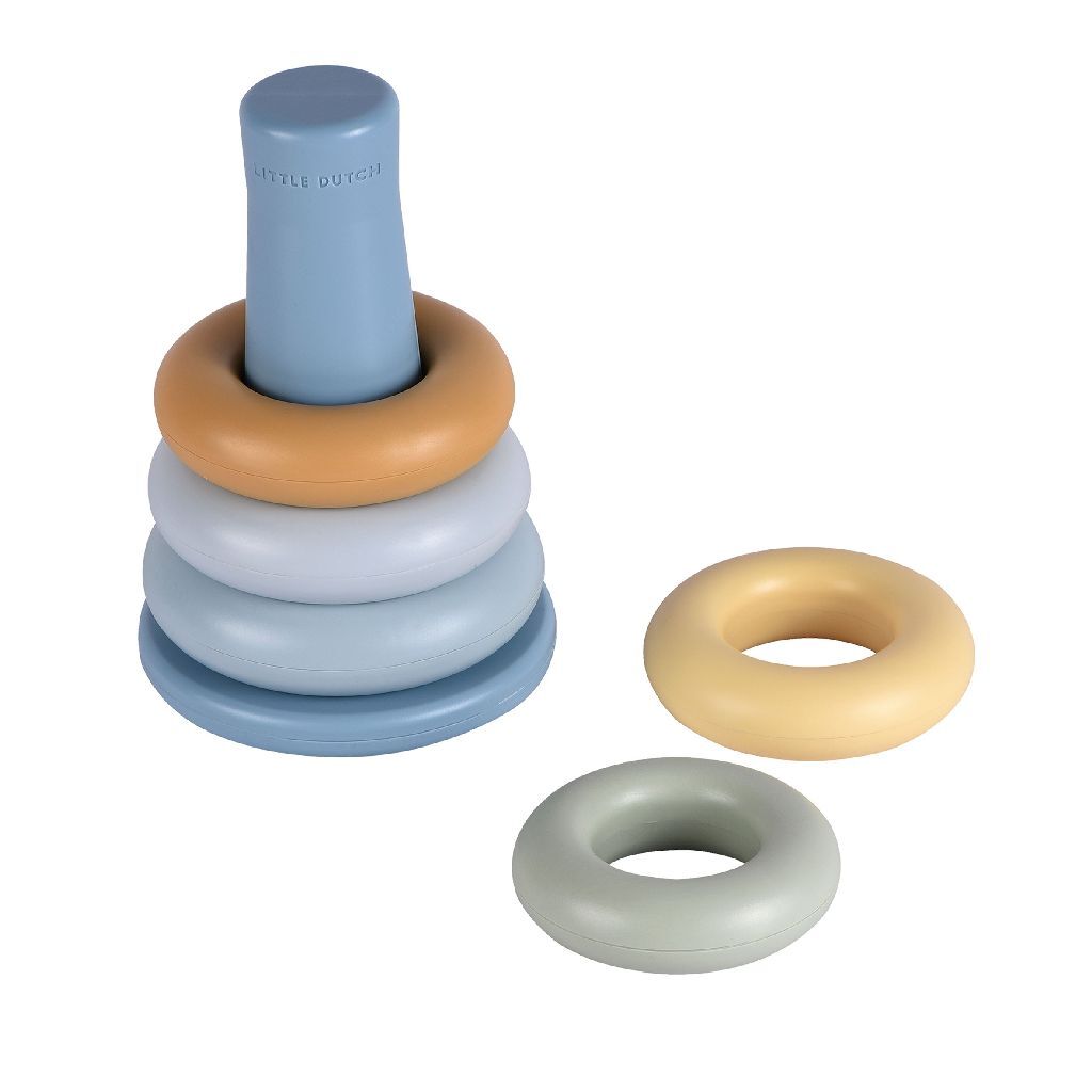 Rubo Toys Little dutch stapelringen blauw